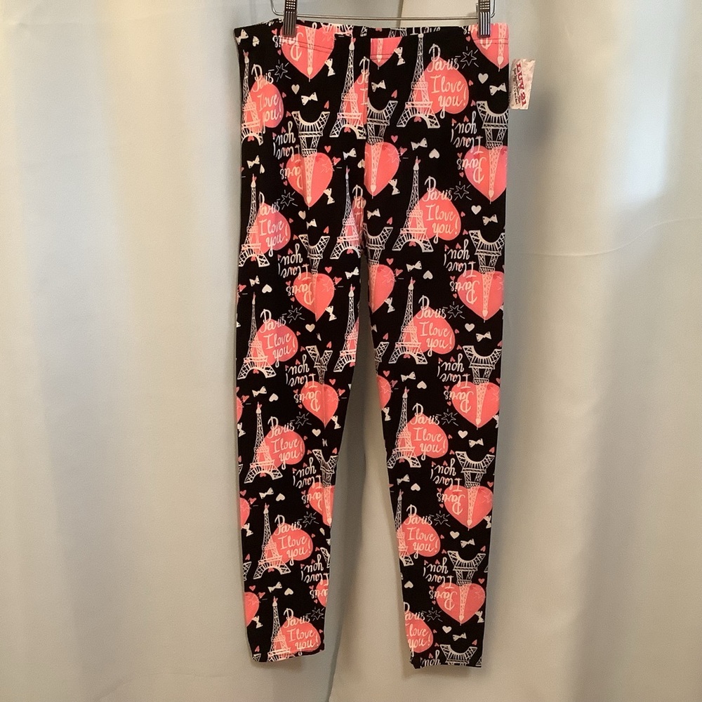 Leggings Women’s Plus Curvy Size 12-20 Full Length Pull On Paris Pattern